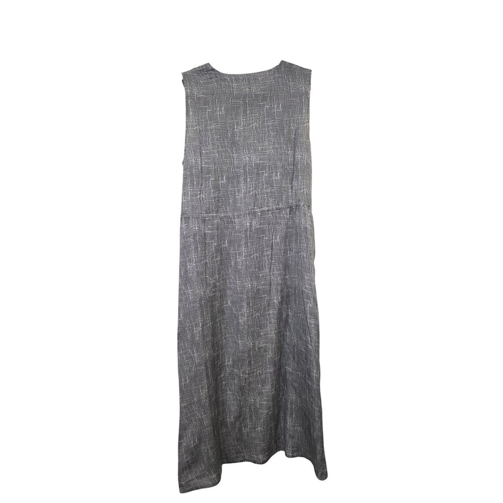 EILEEN FISHER Womens Sleeveless Button Front Silk Blend Pockets Drawstring M - Picture 2 of 6
